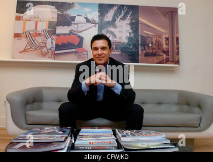 Entreprise Andre Balazs, photographié dans ses bureaux sur la rue Laffayette. Banque D'Images