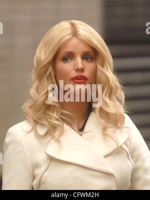 Mar 01, 2007 - New York, NY, USA - Jessica Simpson sur le nouveau Yorks et de blonde Ambition. (Crédit Image : © Dan Herrick-KPA/Dan Herrick/ZUMA Press) Banque D'Images