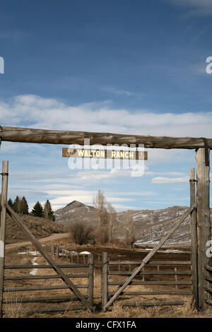 Mar 18, 2007 - Jackson Hole, Wyoming, USA - Walton Ranch à Jackson Hole. (Crédit Image : © Marianna Massey Jour/ZUMA Press) Banque D'Images