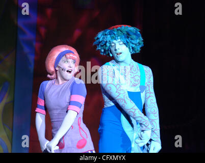 20 avr 2007 - Norfolk, VA, USA - Le groupe DOODLEBOPS Deedee, Rooney, et le MEO Doodle obtenez les enfants allant à la Ted Centre constant à l'université Old Dominion à Norfolk, VA. (Crédit Image : © Jeff Moore/ZUMA Press) Banque D'Images