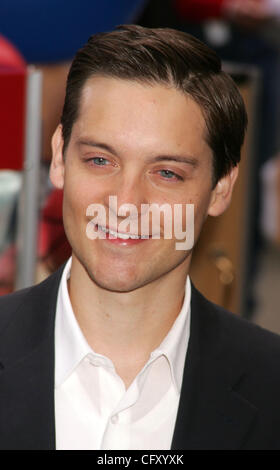 Apr 30, 2007 - New York, NY, USA -Acteur Tobey Maguire à partir de la distribution du nouveau film 'Spider-Man 3' au 'aujourd'hui' show qui a eu lieu du Rockefeller Plaza. (Crédit Image : © Nancy/Kaszerman ZUMA Press) Banque D'Images