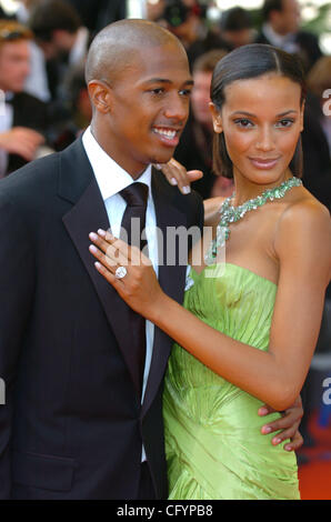 Nick Cannon et Selita Ebanks Banque D'Images