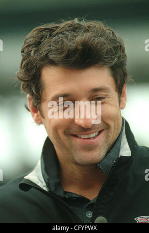 27 mai 2007 - Indianapolis, IA, Etats-Unis - Patrick Dempsey, star de Grays Anatomy, sourit lors d'une interruption de service à l'Indy 500. (Crédit Image : © Michael Williams/ZUMA Press) Banque D'Images