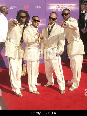 Jun 26, 2007 ; Hollywood, Californie, USA ; Groupe de musique Pretty Ricky au BET Awards 2007 qui a eu lieu au Shrine Auditorium. Crédit obligatoire : Photo par Paul Fenton/ZUMA Press. (©) Copyright 2007 by Paul Fenton Banque D'Images