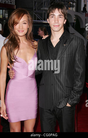 © 2007 Jerome Ware/Zuma Press Maggie Q et Justin Long pendant les arrivées à l'ESPY awards 2007 qui a eu lieu au Kodak Theatre à Hollywood, CA. Le mercredi 11 juillet 2007 le Kodak Theatre de Hollywood, CA Banque D'Images