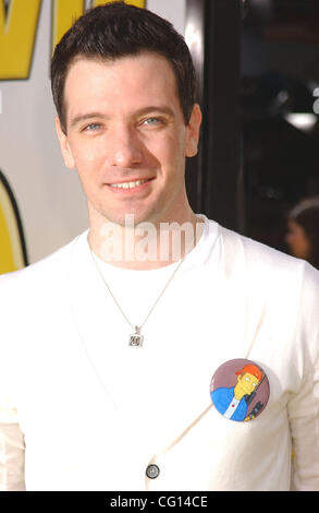 Jul 24, 2007 ; Hollywood, Californie, USA ; Singer JC CHASEZ à 'The Simpsons Movie' Première mondiale tenue au Mann Village Theatre, Westwood. Crédit obligatoire : Photo par Paul Fenton/ZUMA Press. (©) Copyright 2007 by Paul Fenton Banque D'Images