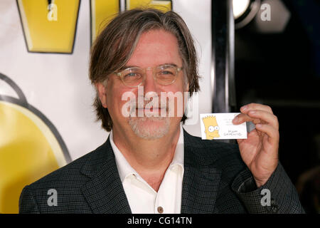 Jul 24, 2007 - Westwood, Californie, USA - Créateur Matt Groening à 'The Simpsons Movie' tenu à la Mann Village Theatre. (Crédit Image : © Lisa O'Connor/ZUMA Press) Banque D'Images