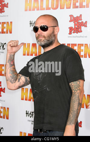 23 août 2007 - Hollywood, CA, USA - Fred Durst arrivant à la première mondiale du film "Halloween" tenue au Grauman's Chinese Theatre à Hollywood. (Crédit Image : © Camilla Zenz/ZUMA Press) Banque D'Images