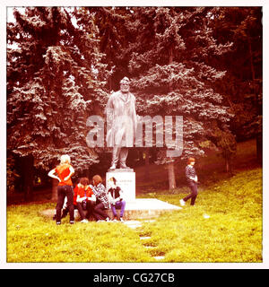 11 août, 2011 - Prague, République tchèque - la Statue de Karel Hynek Macha, vénéré poète tchèque de l'époque romantique, surtout connu pour son poème ''Maj'' - mai sur la colline de Petrin, Prague, République tchèque. (Crédit Image : &# 169 ; Veronika Lukasova/ZUMAPRESS.com) Banque D'Images