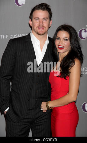 Channing Tatum, Jenna Dewan, le quartier cosmopolite de grande ouverture et de New Year's Eve Célébration à chapiteau de nuit à l'ambiance cosmopolite. Las Vegas, Nevada - 31.12.2010 École Banque D'Images