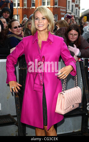 Amanda Holden arrivant à l 'Britain's Got Talent" auditions Londres, Angleterre - 04.01.11 Banque D'Images