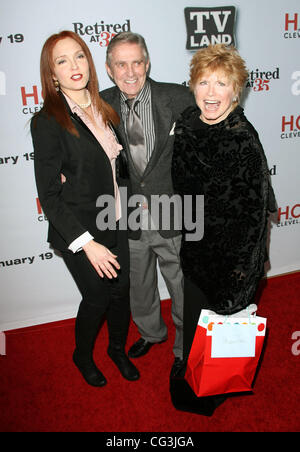 Amy Yasbeck, Pat Harrington et Bonnie Franklin TV Land's 'Hot In Cleveland / Retraite à 35' Premiere partie tenue à l'hôtel Sunset Tower West Hollywood, Californie - 10.01.11 Banque D'Images