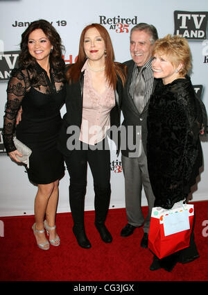 Valerie Bertinelli, Amy Yasbeck, Pat Harrington et Bonnie Franklin TV Land's 'Hot In Cleveland / Retraite à 35' Premiere partie tenue à l'hôtel Sunset Tower West Hollywood, Californie - 10.01.11 Banque D'Images