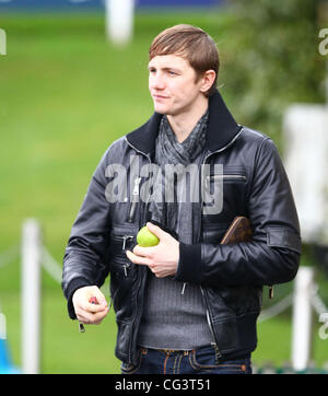 Roman Pavlyuchenko quitte après la formation avec Tottenham Hotspur Londres, Angleterre - 14.01.11 Banque D'Images