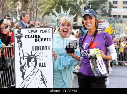 Miss New York Claire Buffie Miss America 2011 DSW Défilé de chaussures à la Paris Resort and Casino Las Vegas, Nevada - 14.01.11 Banque D'Images