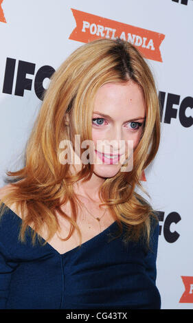 Heather Graham à la projection spéciale de "Portlandia" à l'Edison Ballroom - Arrivées. La ville de New York, USA - 19.01.11 Banque D'Images