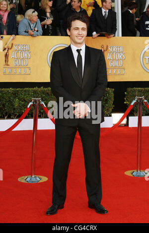 James Franco La 17e édition des Screen Actors Guild Awards (SAG Awards 2011) tenue au Shrine Auditorium & Expo Center - Arrivées Los Angeles, Californie - 30.01.11 Banque D'Images