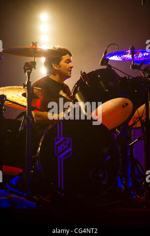 Sean Moore Marc Lavoine en concert à la Brixton Academy de Londres, Angleterre - 22.01.11 Banque D'Images