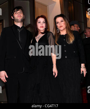 Garibaldi Navarone, Priscilla Presley, Lisa Marie Presley le Nevada Ballet Theatre Femme de l'année, Priscilla Presley, honoré à la boule noir et blanc à cristaux Aria et Cartier à Las Vegas, Nevada - 29.01.11 Banque D'Images