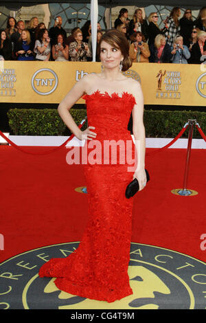 Tina Fey La 17e édition des Screen Actors Guild Awards (SAG Awards 2011) tenue au Shrine Auditorium & Expo Center - Arrivées Los Angeles, Californie - 30.01.11 Banque D'Images