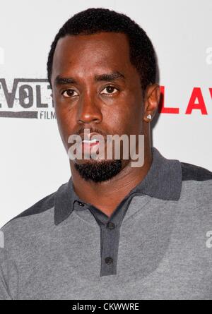 22 août 2012. Sean Combs aux arrivées de LAWLESS Premiere, les cinémas ArcLight Hollywood, Los Angeles, CA 22 août 2012. Photo par : Emiley Schweich/Everett Collection Banque D'Images