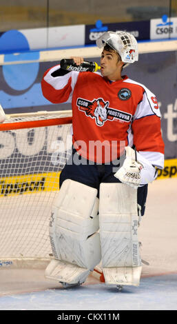 Le 24 août 2012. Match de hockey sur glace trophée européen, la Division de l'Est, CSOB Pojistovna HC Pardubice vs Brynas si à Pardubice, République tchèque. Martin Ruzicka de Pardubice. (Photo/CTK Josef Vostarek) Banque D'Images