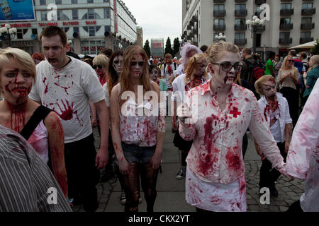 Zombies Zombie Walk 2012 à Stockholm Banque D'Images