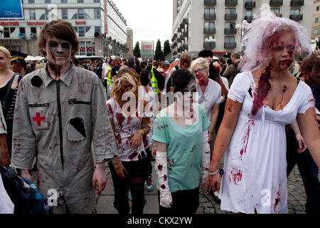 Zombies Zombie Walk 2012 à Stockholm Banque D'Images