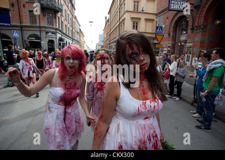 Zombies Zombie Walk 2012 à Stockholm Banque D'Images