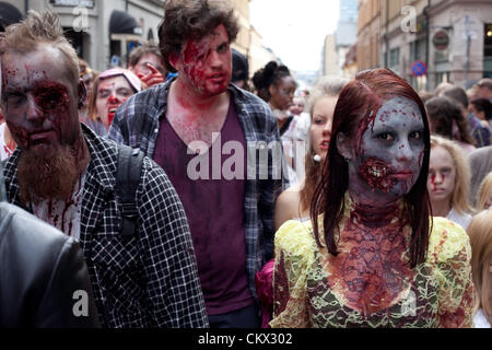 Zombies Zombie Walk 2012 à Stockholm Banque D'Images