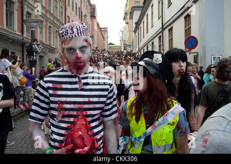 Zombies Zombie Walk 2012 à Stockholm Banque D'Images