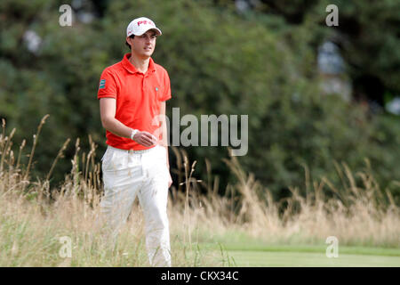 25.08.2012 Gleneagles, en Ecosse. Matthew Nixon au cours de la troisième journée du championnat Johnnie Walker à Gleneagles de Golf. Banque D'Images