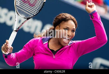 25 août 2012. Flushing Meadows, New York USA. U.S. Open 2012 Grand Slam de Flushing Meadows Arthur Ashe Kids Day photo montre Serena Williams USA Banque D'Images