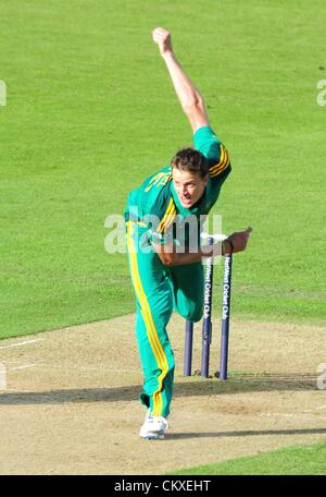 28.08.2012 Southampton, Angleterre. Morne Morkel en action au cours de la deuxième internationale d'un jour Nat West entre l'Angleterre et l'Afrique de l'Ageas Bowl, Southampton. Banque D'Images