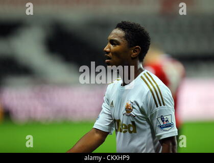 Sur la photo : Jonathan De Guzman de Swansea. Le mardi 28 août 2012 Re : Capital One Cup, Swansea City FC v Barnsley au Liberty Stadium, dans le sud du Pays de Galles. Banque D'Images