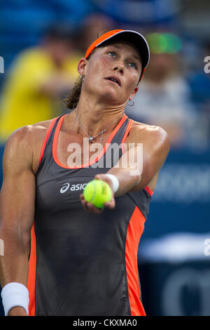 Flushing, New York, USA. 29 août 2012. Samantha Stosur (AUS) de la compétition à l'US Open 2012, le tournoi de tennis de Flushing, New York. USA. 29 août. Credit : PCN Photography / Alamy Live News. Banque D'Images