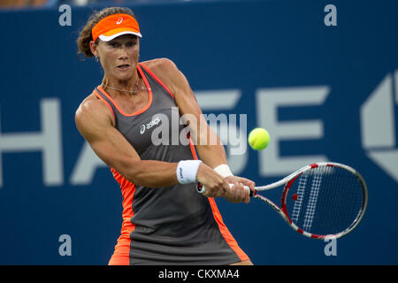 Flushing, New York, USA. 29 août 2012. Samantha Stosur (AUS) de la compétition à l'US Open 2012, le tournoi de tennis de Flushing, New York. USA. 29 août. Credit : PCN Photography / Alamy Live News. Banque D'Images