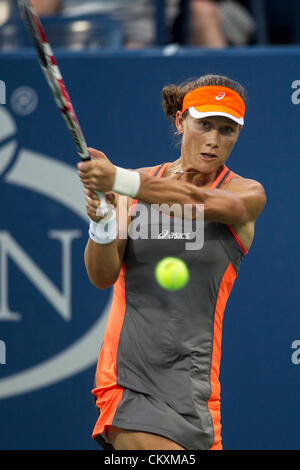 Flushing, New York, USA. 29 août 2012. Samantha Stosur (AUS) de la compétition à l'US Open 2012, le tournoi de tennis de Flushing, New York. USA. 29 août. Credit : PCN Photography / Alamy Live News. Banque D'Images