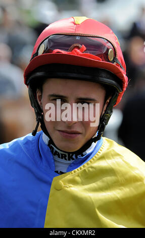 WILLIAM BUICK JOCKEY HIPPODROME DE YORK YORK ANGLETERRE 25 Août 2012 Banque D'Images