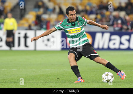 Kiev, Ukraine. 29 août 2012. Juan Arango du Borussia au cours de la deuxième éliminatoire de la Ligue des Champions de football match de jambe de l'Ukrainien FC Dynamo Kiev vs Borussia VfL Mönchengladbach de l'Allemagne à la stade Olympiyskyi à Kiev, Ukraine, 29 août 2012. Banque D'Images