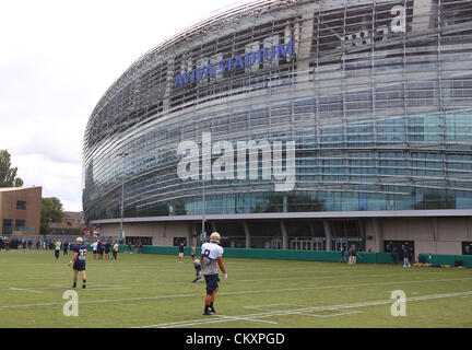 30.08.2012. Aviva Stadium de Dublin, Irlande. Emerald Isle Classic. Session de formation de la marine. Aviva Stadium. Banque D'Images