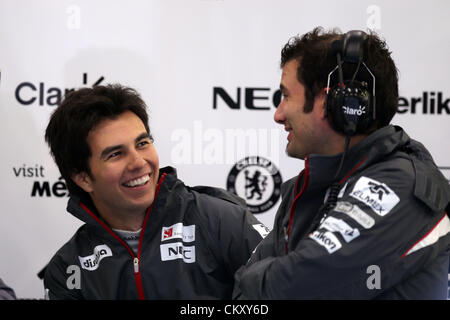 Spa, Belgique. 31e Août 2012. 31.08.2012. Spa Francorchamps, Belgique . Sergio Perez (MEX), Sauber F1 Team C31 - Championnat du Monde de Formule1 Round 12 au circuit de Spa-Francorchamps, Spa, Belgique, le vendredi 31 août 2012 : Crédit d'Action Plus de Sports / Alamy Live News Banque D'Images