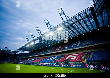 Stadion Miejski im. Henryka Reymana - stade de football à Cracovie, Pologne. Actuellement utilisé comme terre d'accueil par Wisła Cracovie. Banque D'Images