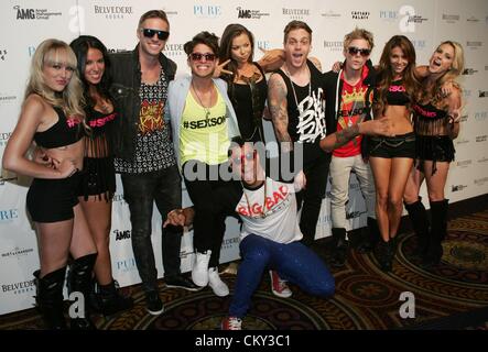 Sky Blu et grand méchant à l'université qui sont venus à la fête ! ? Week-end de la Fête du travail Événement avec Sky Blu, Pure Nightclub au Caesars Palace, Las Vegas, USA. Le 31 août 2012. Banque D'Images