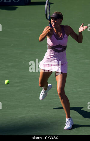 Maria Sharapova (RUS) en compétition à l'US Open 2012, le tournoi de tennis de Flushing, New York. USA. 31 août. Banque D'Images