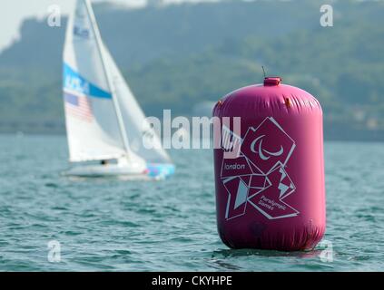 Jeux Paralympiques de Londres 2012 : Voile 06th Septembre, 2012 Photo par : DORSET MEDIA SERVICE Banque D'Images