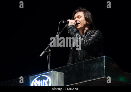 LINCOLN, CA - 6 septembre : Lawrence Gowan avec Styx effectue à Thunder Valley Casino Resort de Lincoln, en Californie le 6 septembre 2012 Banque D'Images