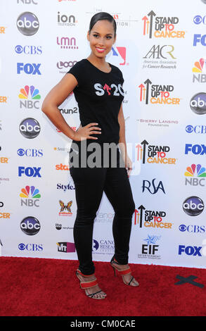 Los Angeles, Californie, au Royaume-Uni. 7 septembre 2012. Alicia Keys. "Stand up to Cancer". Credit : Sydney Alford / Alamy Live News Banque D'Images