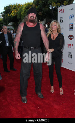 8 septembre 2012 - Los Angeles, Californie, États-Unis - Rusty Coones assiste à la première projection de la saison 5 de SONS OF ANARCHY FX le 8 septembre 2012, Westwood Village Theatre Los Angeles.CA.USA.(Image Crédit : Â©/TLeopold ZUMAPRESS.com)/Photos Globe Banque D'Images