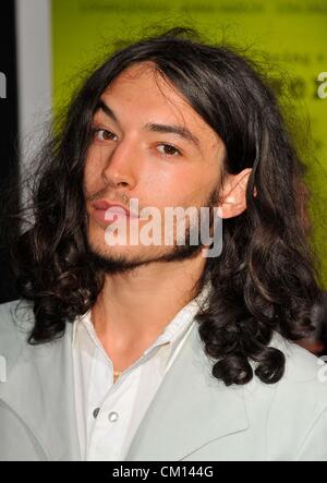 10 septembre 2012 - Los Angeles, Californie, États-Unis - Ezra Miller assistant à la première de Los Angeles ''Les avantages d'être une giroflée'' tenue à l'Arclight Cinerama Dome, à Hollywood, Californie le 10 septembre 2012. Crédit Image : 2012(Â© D. Long/Globe Photos/ZUMAPRESS.com) Banque D'Images